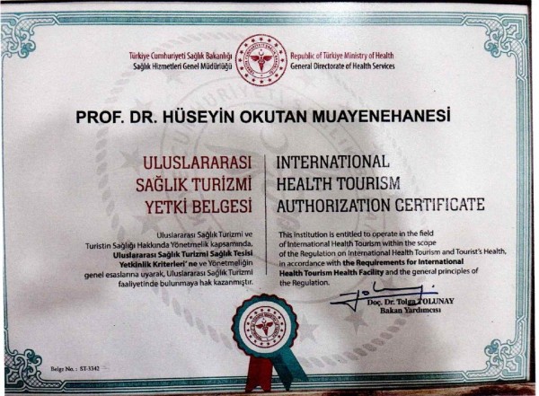 Health Tourism Authorization Certificate